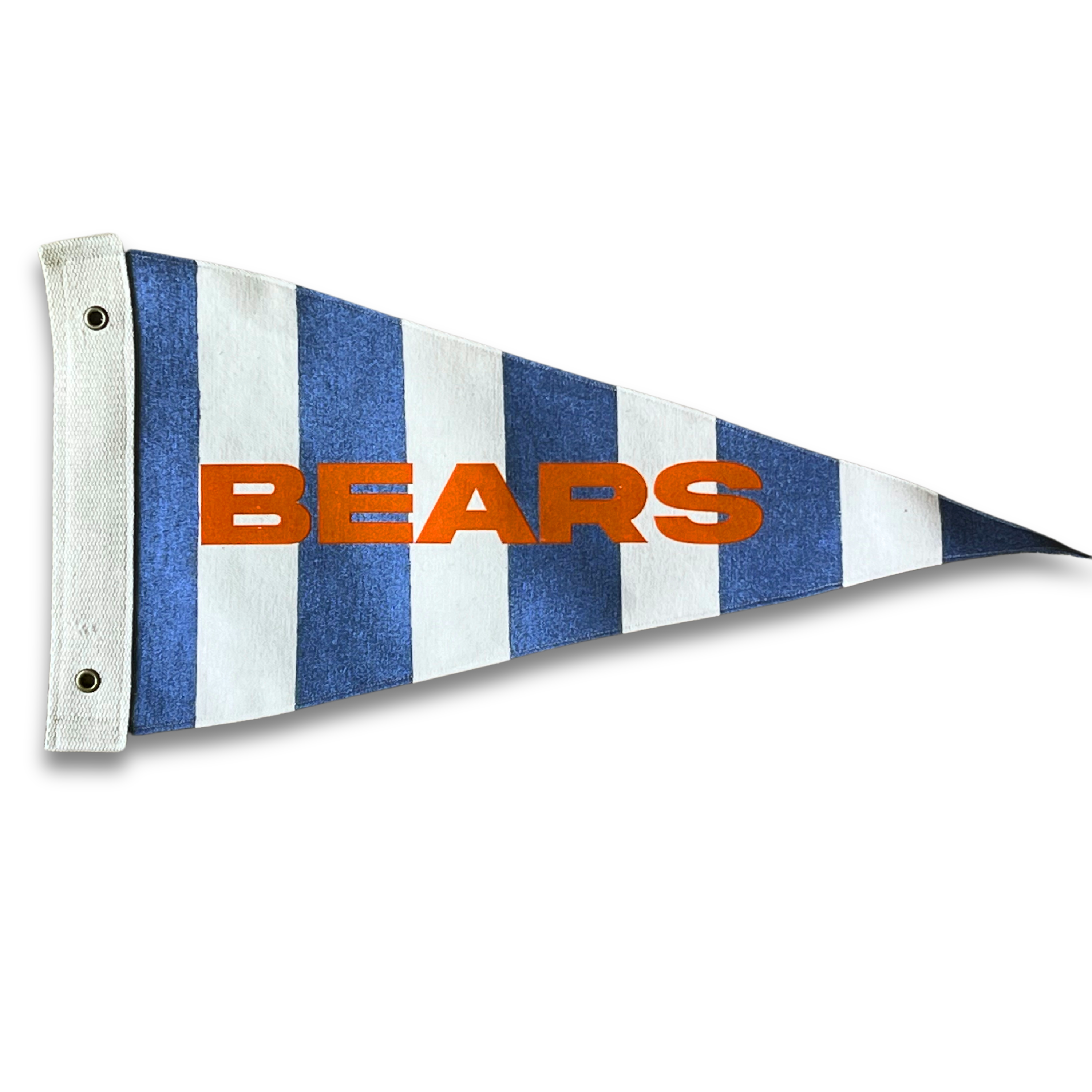 Vintage Style Chicago Bears Flag with a classic team design on cotton canvas, perfect for Bears fans and sports-themed decor.