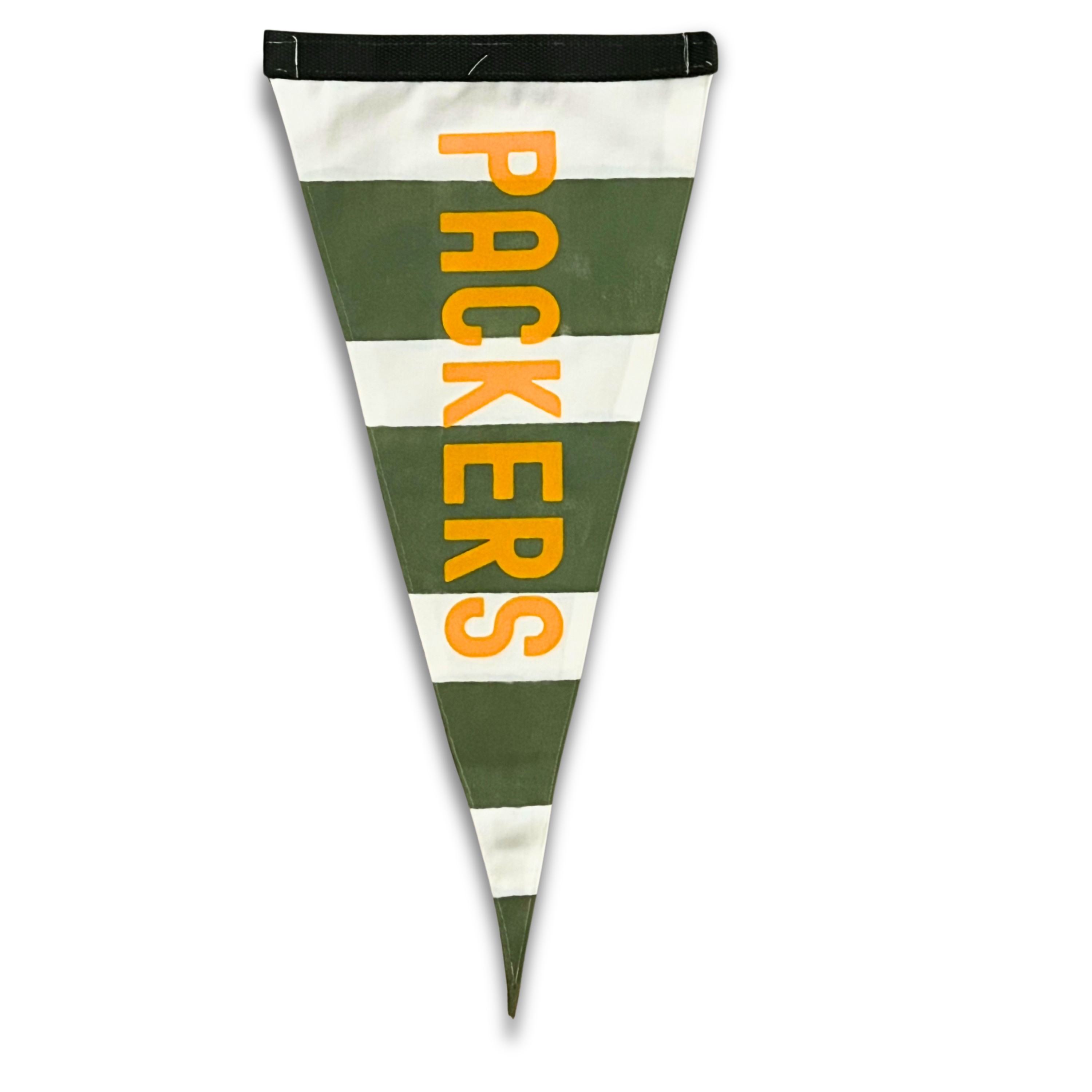 Handcrafted Packers Football Pennant Flag with bold Packers colors and iconic design, ideal for sports decor or game day setups